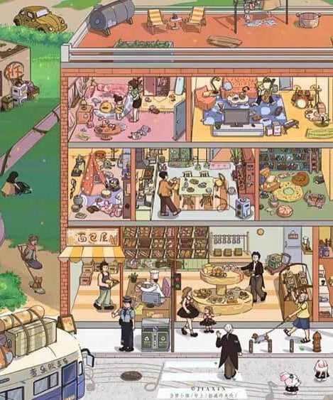 Simple Pleasures DIY 3D Scene Stickers 3 Cute Miniature Scenes