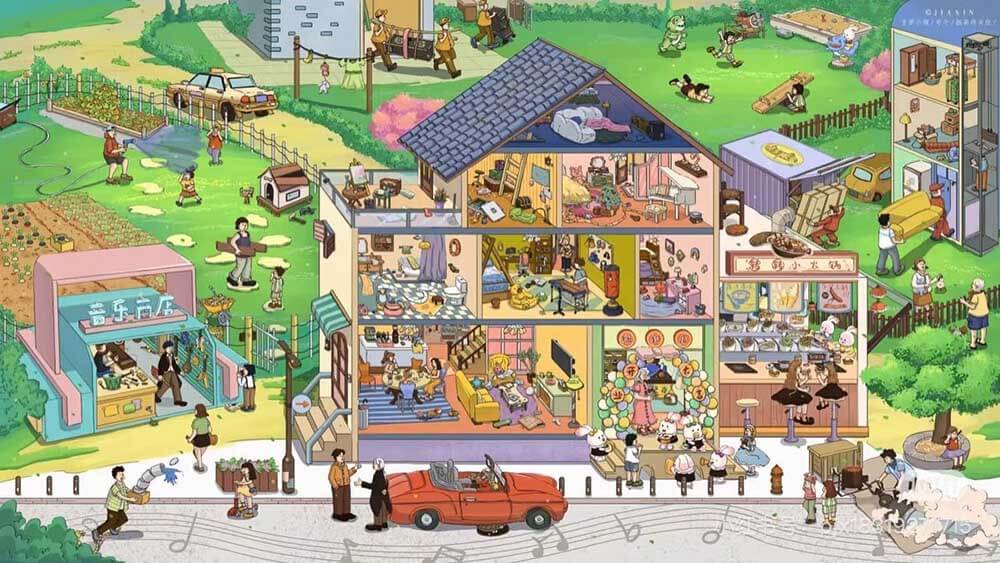 Simple Pleasures DIY 3D Scene Stickers 3 Cute Miniature Scenes