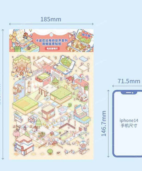 Sugar Pop Club DIY 3D Scene Stickers 3 Cute Miniature Scenes