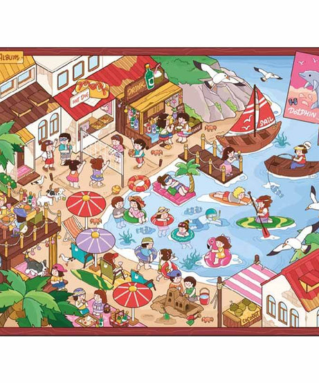 Summer Getaway DIY 3D Scene Stickers 4 Cute Miniature Scenes