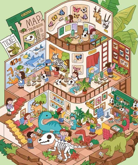 Summer Getaway DIY 3D Scene Stickers 4 Cute Miniature Scenes