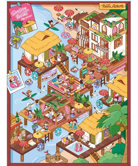 Summer Getaway DIY 3D Scene Stickers 4 Cute Miniature Scenes