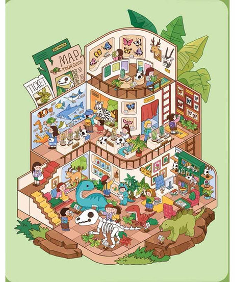 Summer Getaway DIY 3D Scene Stickers 4 Cute Miniature Scenes