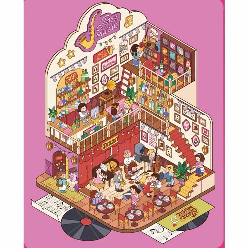 Summer Getaway DIY 3D Scene Stickers 4 Cute Miniature Scenes