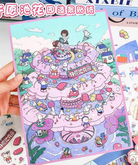 Sweet Wish Tales DIY 3D Scene Stickers 2 Cute Miniature Scenes