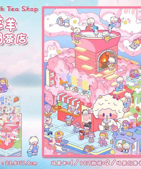 Sweet Wish Tales DIY 3D Scene Stickers 2 Cute Miniature Scenes
