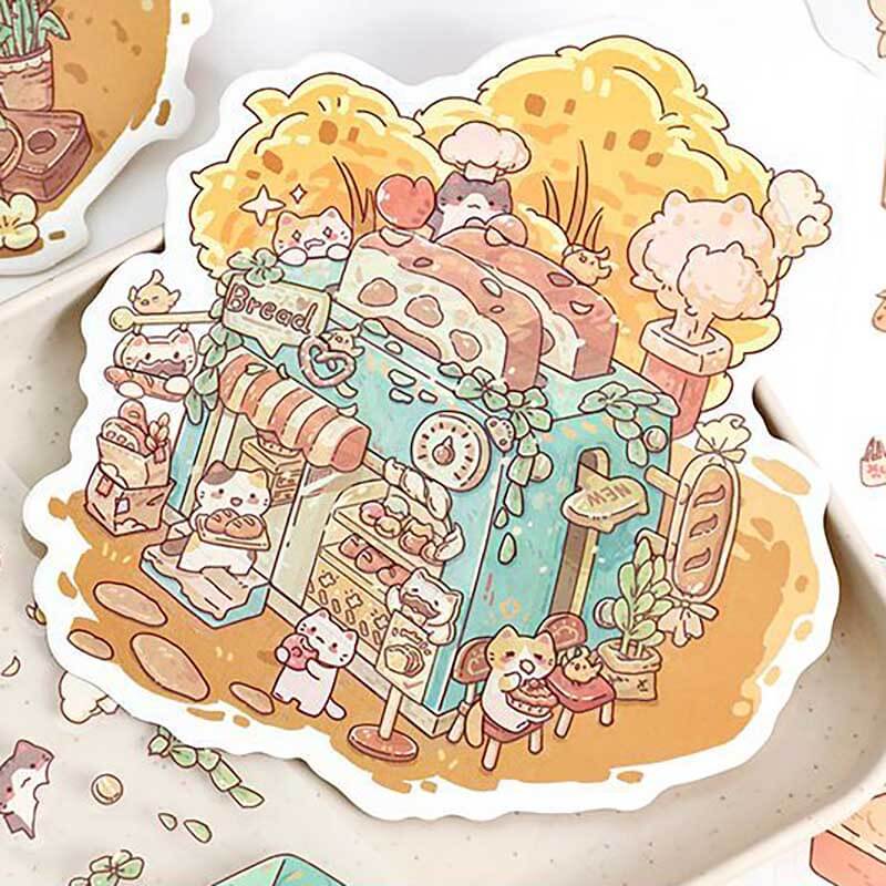 Teacup Tales DIY 3D Scene Stickers 4 Cute Miniature Scenes