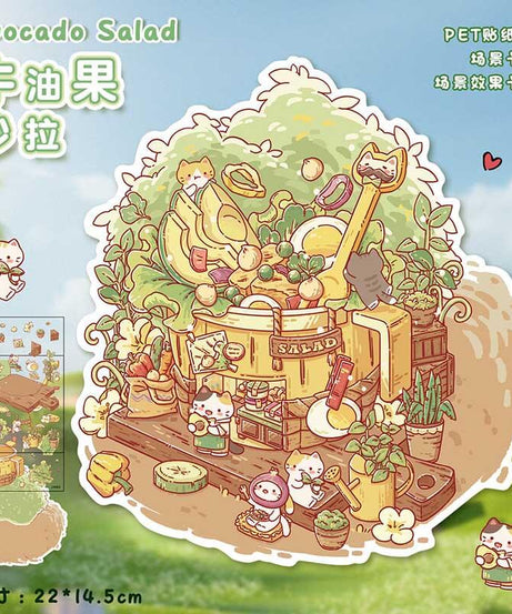 Teacup Tales DIY 3D Scene Stickers 4 Cute Miniature Scenes