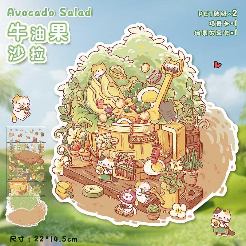 Teacup Tales DIY 3D Scene Stickers 4 Cute Miniature Scenes
