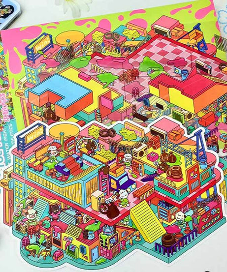 The Haunted Carnival DIY 3D Scene Stickers 2 Cute Miniature Scenes