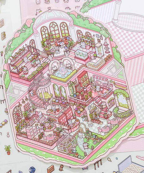 Tranquil Paradise DIY 3D Scene Stickers 3 Cute Miniature Scenes