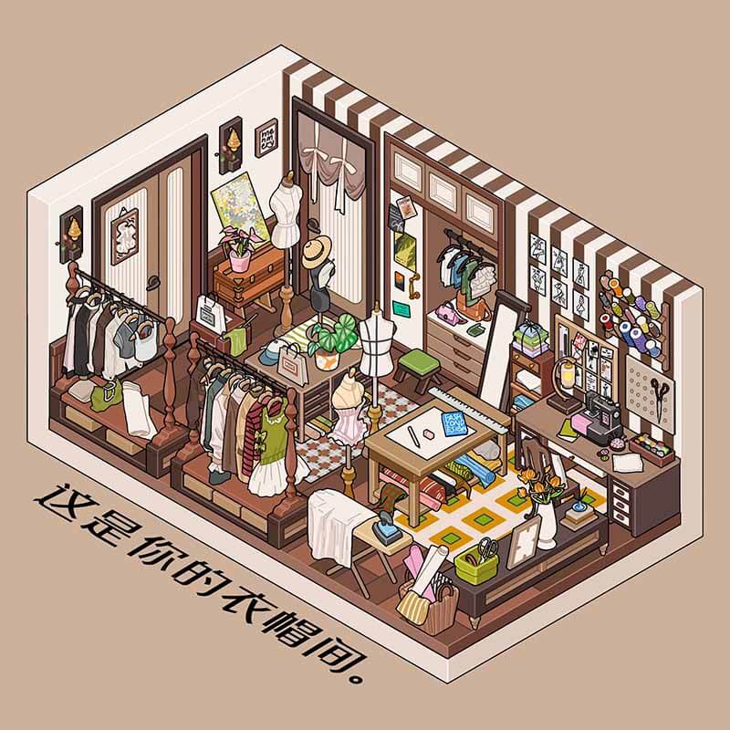 Feld Town DIY 3D Scene Sticker Collection 2 Cute Miniature Scenes