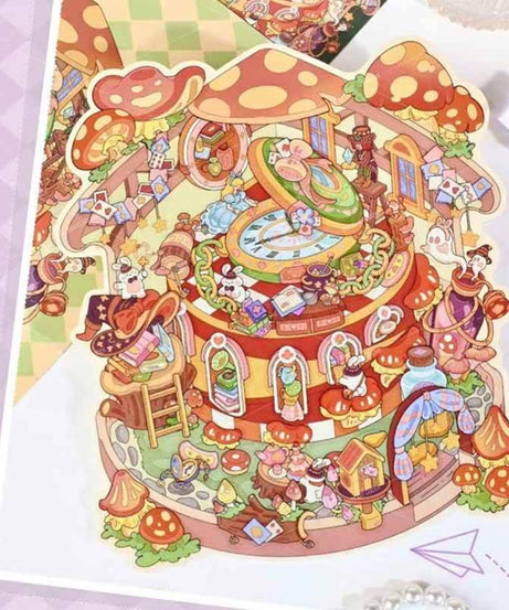 Whimsical Hour DIY 3D Scene Stickers 2 Cute Miniature Scenes