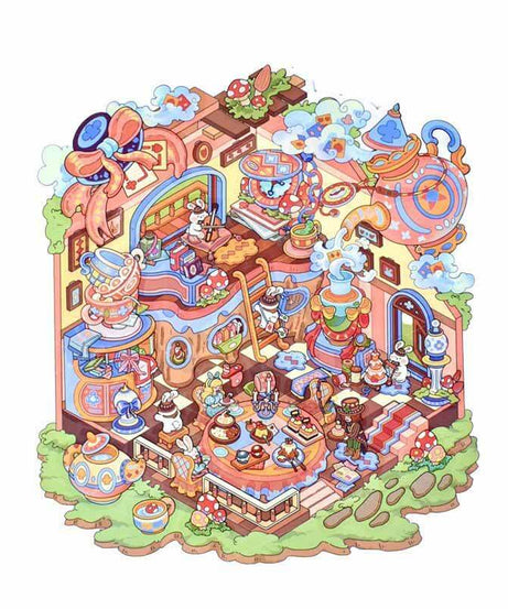 Whimsical Hour DIY 3D Scene Stickers 2 Cute Miniature Scenes
