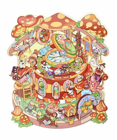 Whimsical Hour DIY 3D Scene Stickers 2 Cute Miniature Scenes