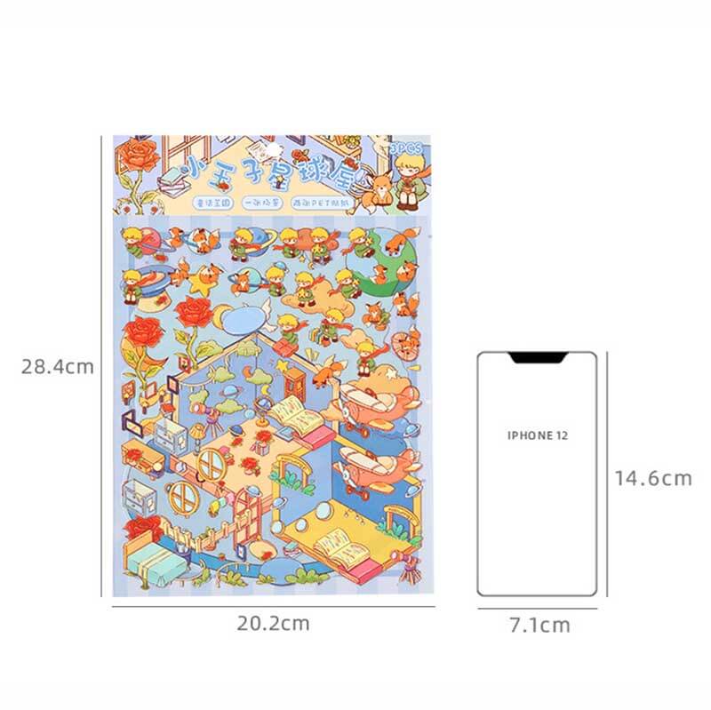 Whimsy Tale Dwellings DIY 3D Scene Stickers 4 Cute Miniature Scenes
