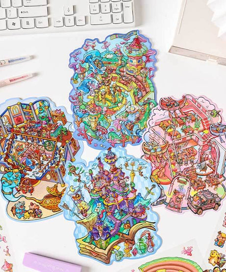 Wonders of Magic DIY 3D Scene Stickers 4 Cute Miniature Scenes