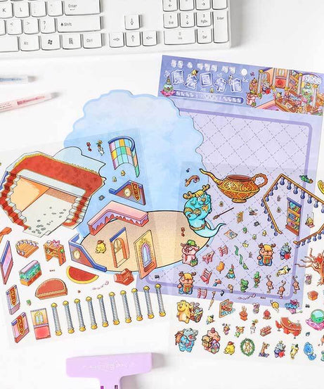 Wonders of Magic DIY 3D Scene Stickers 4 Cute Miniature Scenes