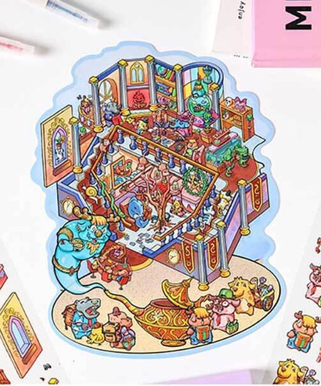 Wonders of Magic DIY 3D Scene Stickers 4 Cute Miniature Scenes