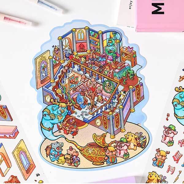 Wonders of Magic DIY 3D Scene Stickers 4 Cute Miniature Scenes