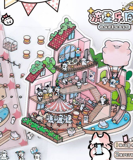 Cute Store 2.0 DIY 3D Scene Stickers 4 Cute Miniature Scenes