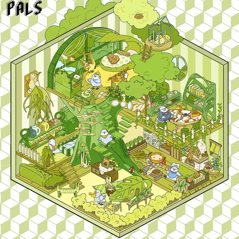 Fantasy Land DIY 3D Scene Stickers 4 Cute Miniature Scenes