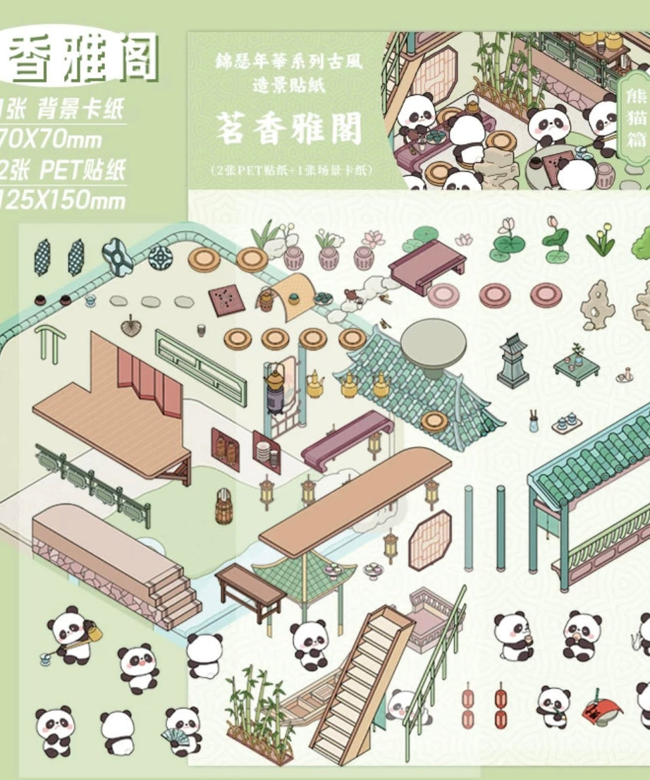 Kinsale Collection DIY 3D Scene Stickers - 4 Lovely Miniature Scenes