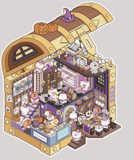 Magic Ark World DIY 3D Scene Stickers 4 Cute Miniature Scenes