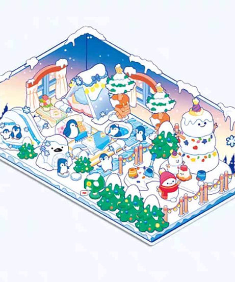 Fantasy Seasons DIY 3D Sticker Collection 4 Cute Miniature Scenes