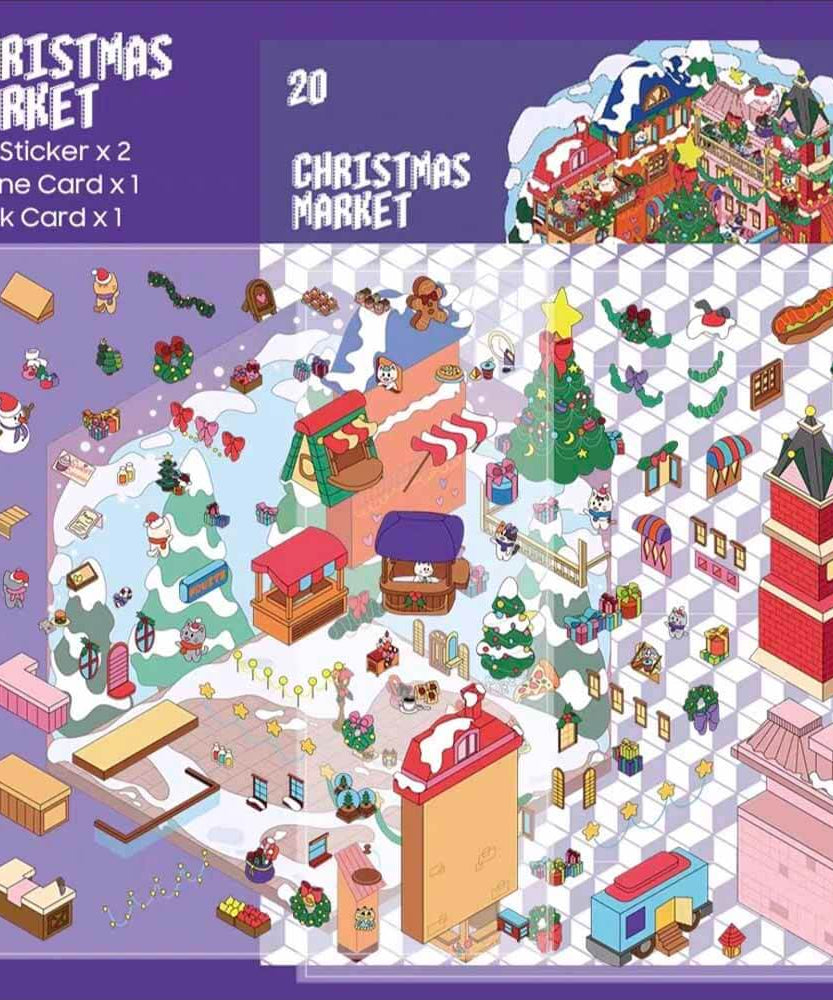 Carnival Collection Scene Stickers 4 Cute Miniature Scenes